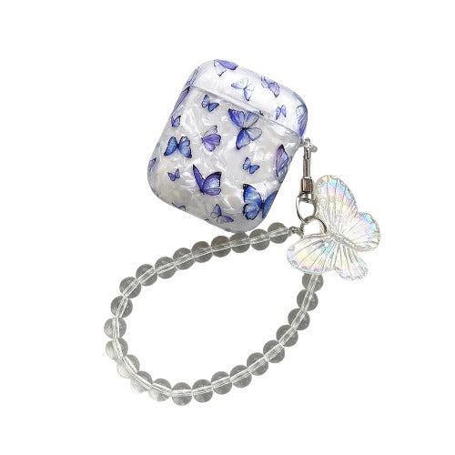 Butterfly Shell Keyring Bracelet Case